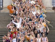 Ungdomssymfonikerne er med i et stort Europeisk samarbeidsprosjekt som er tildelt 200 000 Euro over de neste tre årene. Foto: Kai Binert