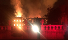 Brann på Museu Nacional i Rio de Janeiro 2. september 2018. Foto: Felipe Milanez / CC