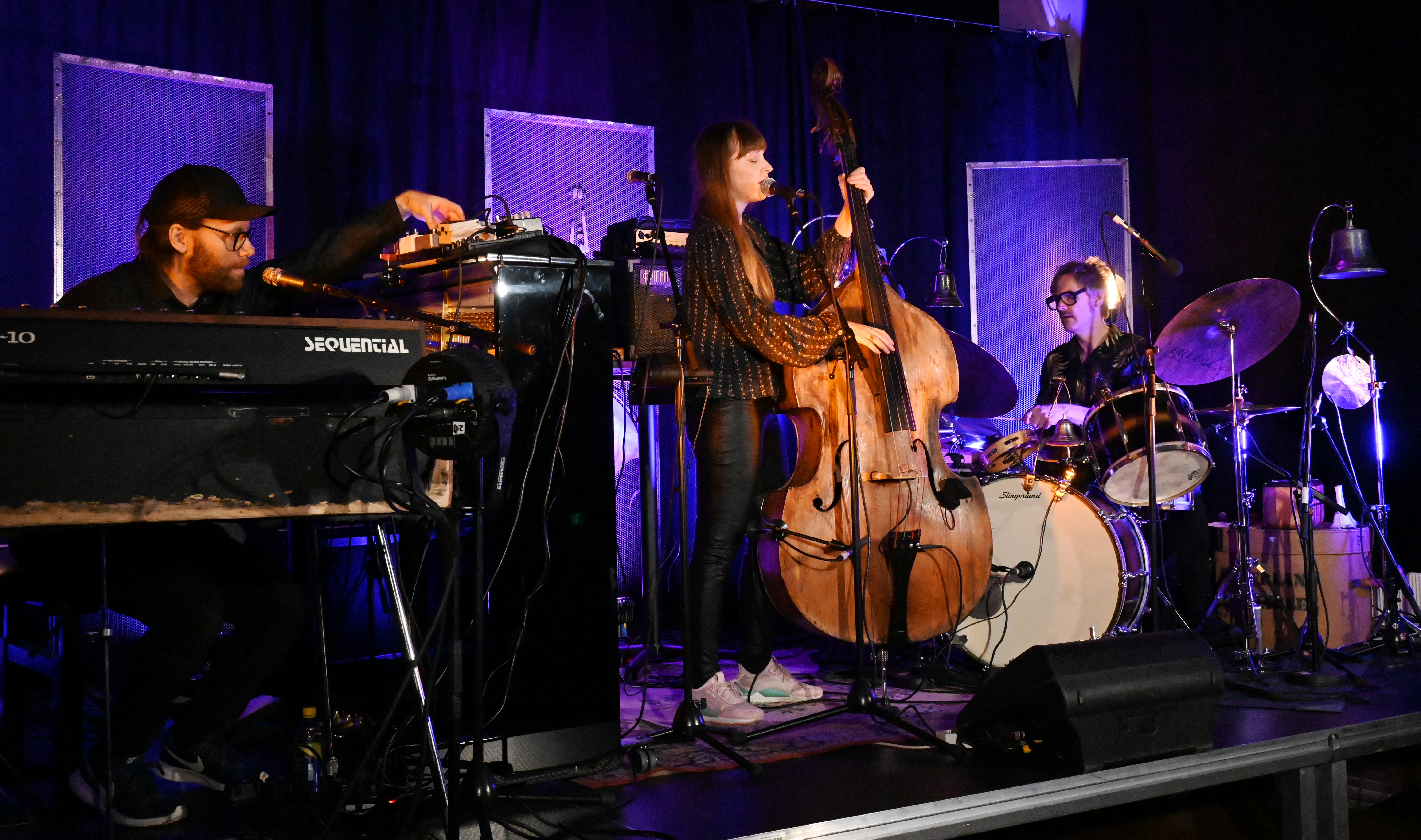 Ellen Andrea Wang Trio spiller på Bø Jazzklubb i september 2022 (foto: Øystein Akselberg).