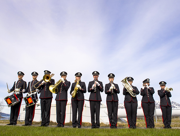 Forsvarets Musikkorps Nord-Norge er en del av Forsvarets musikk, som er tildelt æresprisen for 2016. Foto: Håvard Madsbakken