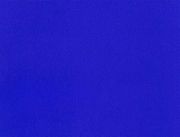 Yves Klein, IKB 191 (detalj), 1962.