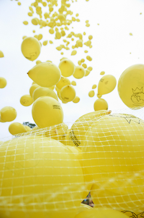 Amnesty International fyller 50 år og feirer med stort ballongslipp på Miniøya, Foto: Anders Bergersen