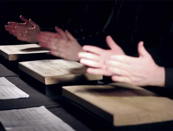 «Table Music» by Thierry De Mey.