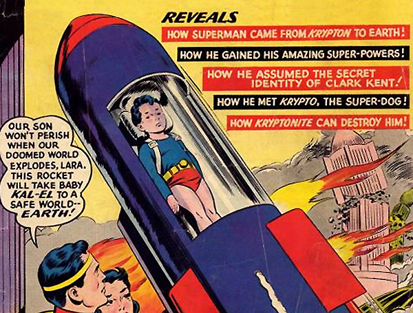 Superman sendes til Jorden